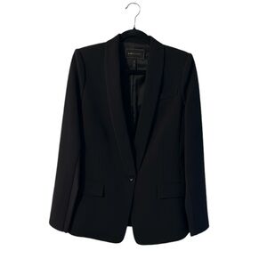 BCBGMAXAZRIA Bradly One Button Blazer in Black Color, Size S, Like New Condition